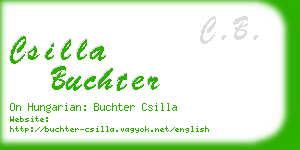 csilla buchter business card